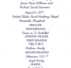 Wedding Programs